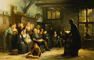 Domenica pomeriggio in campagna, 1883 da Hendrick Valkenburg