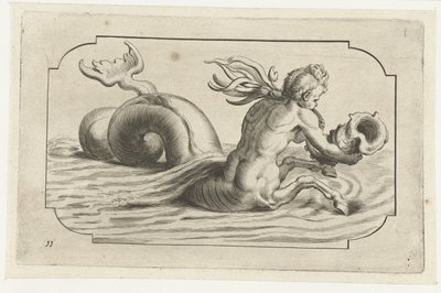 Cavalluccio marino con torso maschile da Hendrick de Keyser (I)
