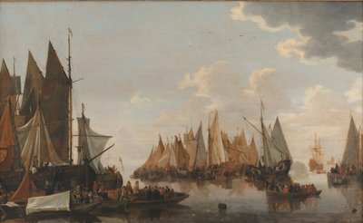 Imbarco delle truppe su un fiume olandese da Hendrick de Meijer