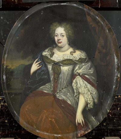 Ritratto di Frouck, baronessa van Aylva, moglie di Hans Willem van Aylva dopo il 1658 da Hendrick de Valk