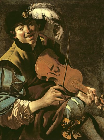 Un ragazzo violinista, 1626 da Hendrick ter Brugghen