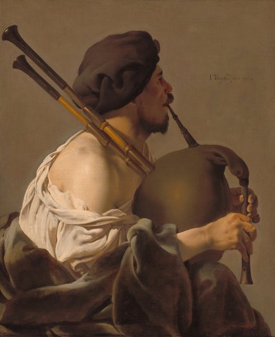 Suonatore di cornamusa da Hendrick ter Brugghen