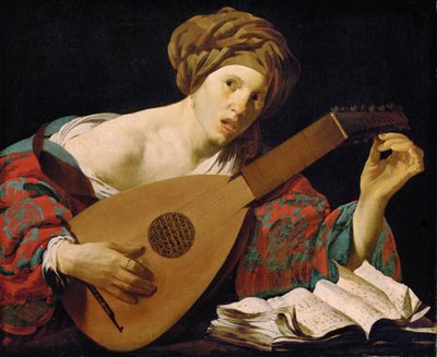 Il suonatore di liuto da Hendrick ter Brugghen