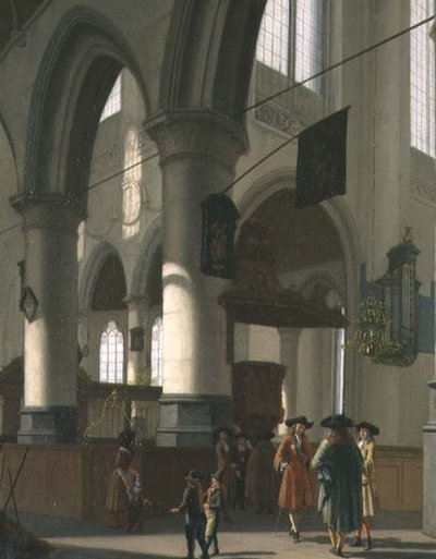 Interno di una chiesa da Hendrick van Streeck