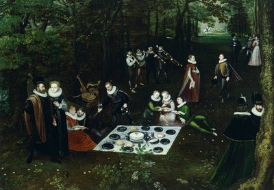 Paesaggio in primavera (dettaglio) da Hendrick van den (1530 97) Broeck