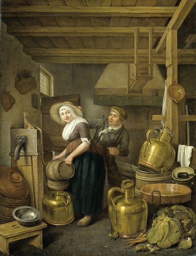 Dopo la mungitura da Hendrick van der Burch