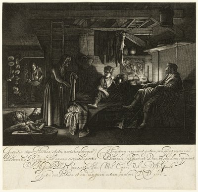 Giove e Mercurio nella Casa di Filemone e Baucis da Hendrick von Goudt