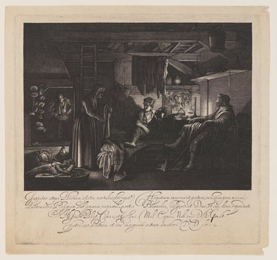 Giove e Mercurio nella Casa di Filemone e Baucis da Hendrick von Goudt