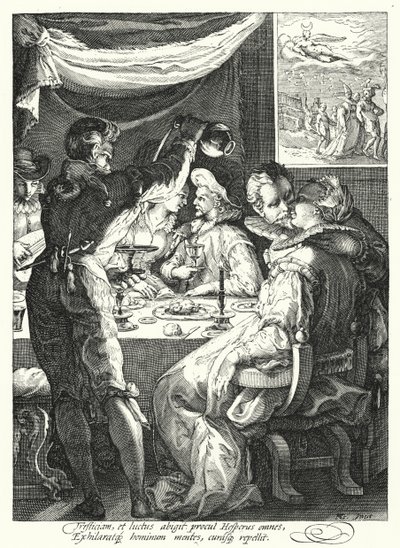 Sera (incisione) da Hendrik (after) Goltzius