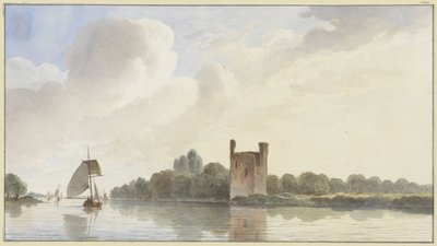 Rovina della Casa di Merwede vicino a Dordrecht sul Maas da Hendrik Abraham Klinkhamer