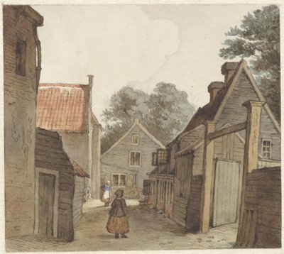 Strada vicino alla Scuderia da Hendrik Abraham Klinkhamer