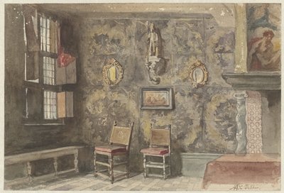 Interno della vecchia casa dei birrai ad Anversa da Hendrik Adriaan Christiaan Dekker