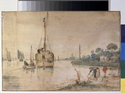 Una chiatta con fieno da Hendrik Avercamp