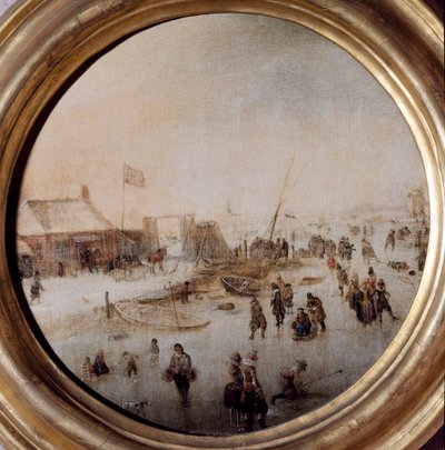 Paesaggio invernale con pattinatori sul ghiaccio da Hendrik Avercamp