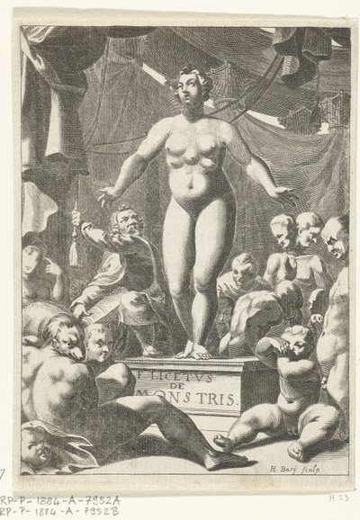 Donna nuda con cinque seni da Hendrik Bary