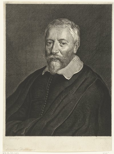Ritratto di Albertus Huttenus da Hendrik Bary