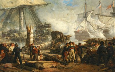 Lord Nelson alla battaglia di Trafalgar, 1878 da Hendrik Frans Schaefels