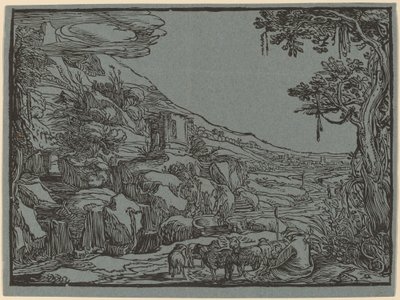 Paesaggio arcadico da Hendrik Goltzius