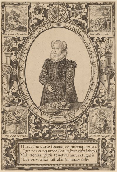 Carlotta di Borbone da Hendrik Goltzius