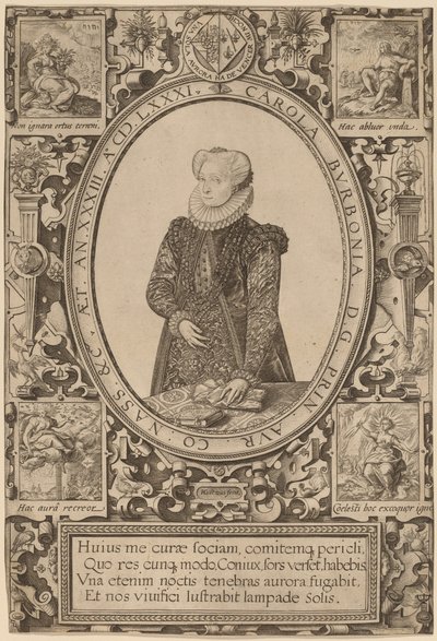 Charlotte di Borbone da Hendrik Goltzius