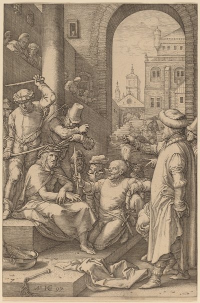 Cristo Incoronato di Spine da Hendrik Goltzius