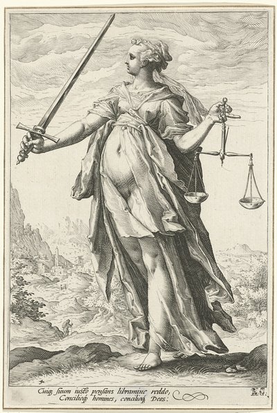Equità Giustizia da Hendrik Goltzius