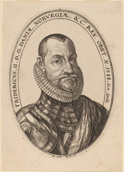 Federico II, re di Danimarca e Norvegia da Hendrik Goltzius