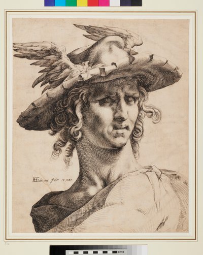 Testa di Mercurio da Hendrik Goltzius