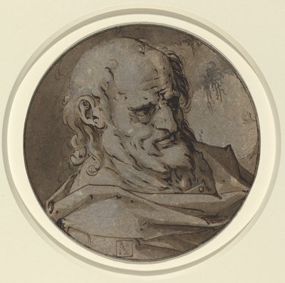 Testa di un apostolo da Hendrik Goltzius