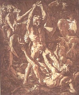 Ercole che uccide Caco da Hendrik Goltzius