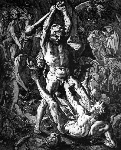 Ercole e Caco da Hendrik Goltzius