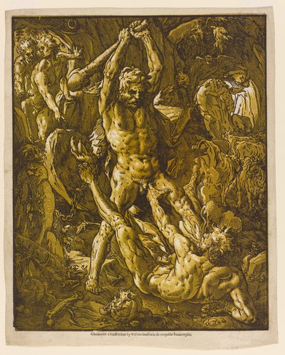 Ercole e Caco, 1588 da Hendrik Goltzius