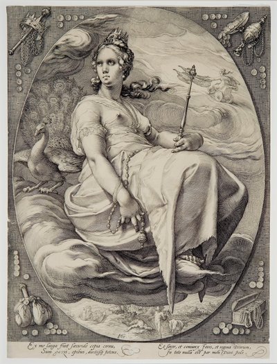 Giunone (dalle Quattro divinità) da Hendrik Goltzius