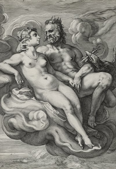 Giove e Giunone, c.1593-94 da Hendrik Goltzius