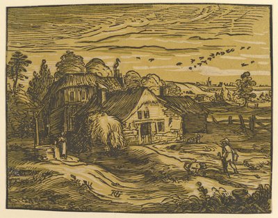Paesaggio con cottage, ca. 1597-98 da Hendrik Goltzius
