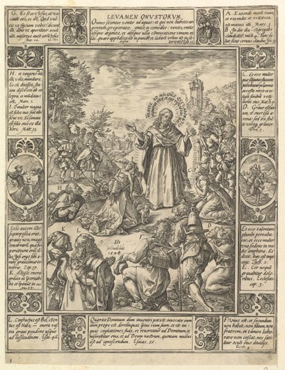 Levamen Onostrorum, da Allegorie della Fede Cristiana da Hendrik Goltzius