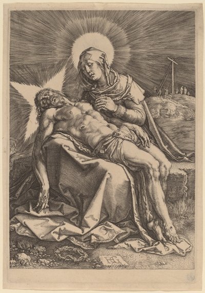Pietà (La Vergine Addolorata con il Cristo Morto in Grembo) da Hendrik Goltzius
