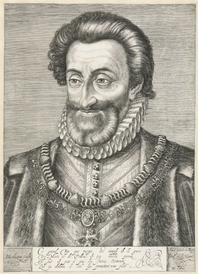Ritratto di Enrico IV di Francia, c.1600 da Hendrik Goltzius