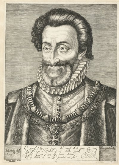 Ritratto di Re Enrico IV di Francia, ca. 1600 da Hendrik Goltzius