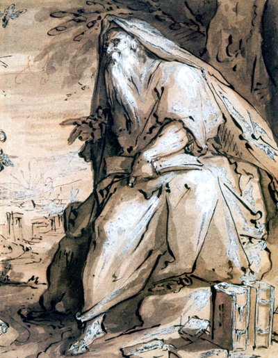 Profeta, c. 1600 da Hendrik Goltzius