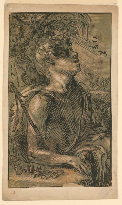 San Giovanni Evangelista nel deserto da Hendrik Goltzius