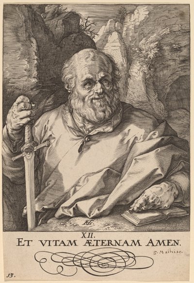 San Mattia da Hendrik Goltzius