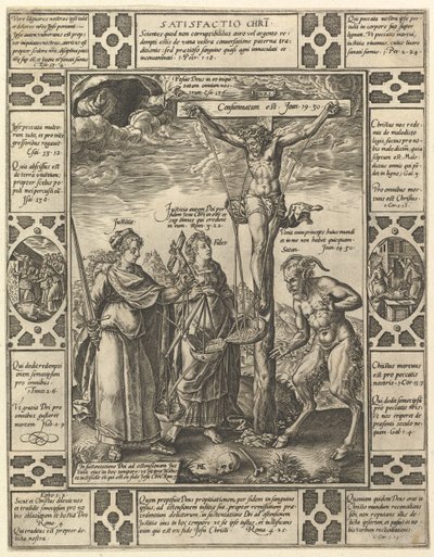 Satisfactio Christi, da Allegorie della Fede Cristiana, da Allegorie Cristiane e Profane da Hendrik Goltzius