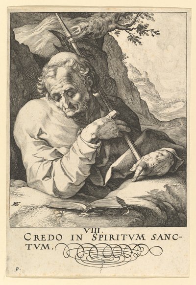 San Matteo, da Cristo, gli Apostoli e San Paolo con il Credo da Hendrik Goltzius