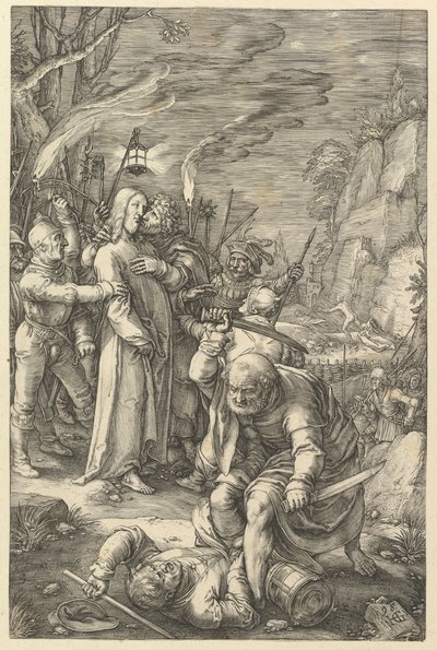 Il tradimento di Cristo, da La Passione di Cristo da Hendrik Goltzius