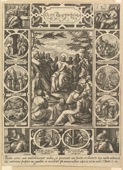 Le otto beatitudini da Hendrik Goltzius