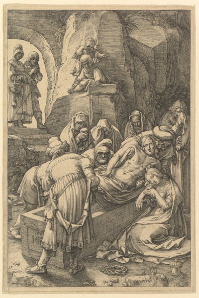 La Sepoltura, da La Passione di Cristo da Hendrik Goltzius