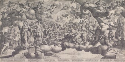 Il banchetto degli dei al matrimonio di Cupido e Psiche, 1587 da Hendrik Goltzius