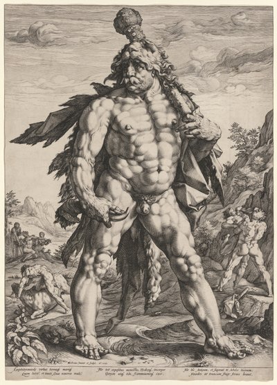 Il Grande Ercole o Knollenman, 1589 da Hendrik Goltzius
