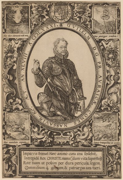 Guglielmo, Conte di Nassau, Principe di Orange da Hendrik Goltzius